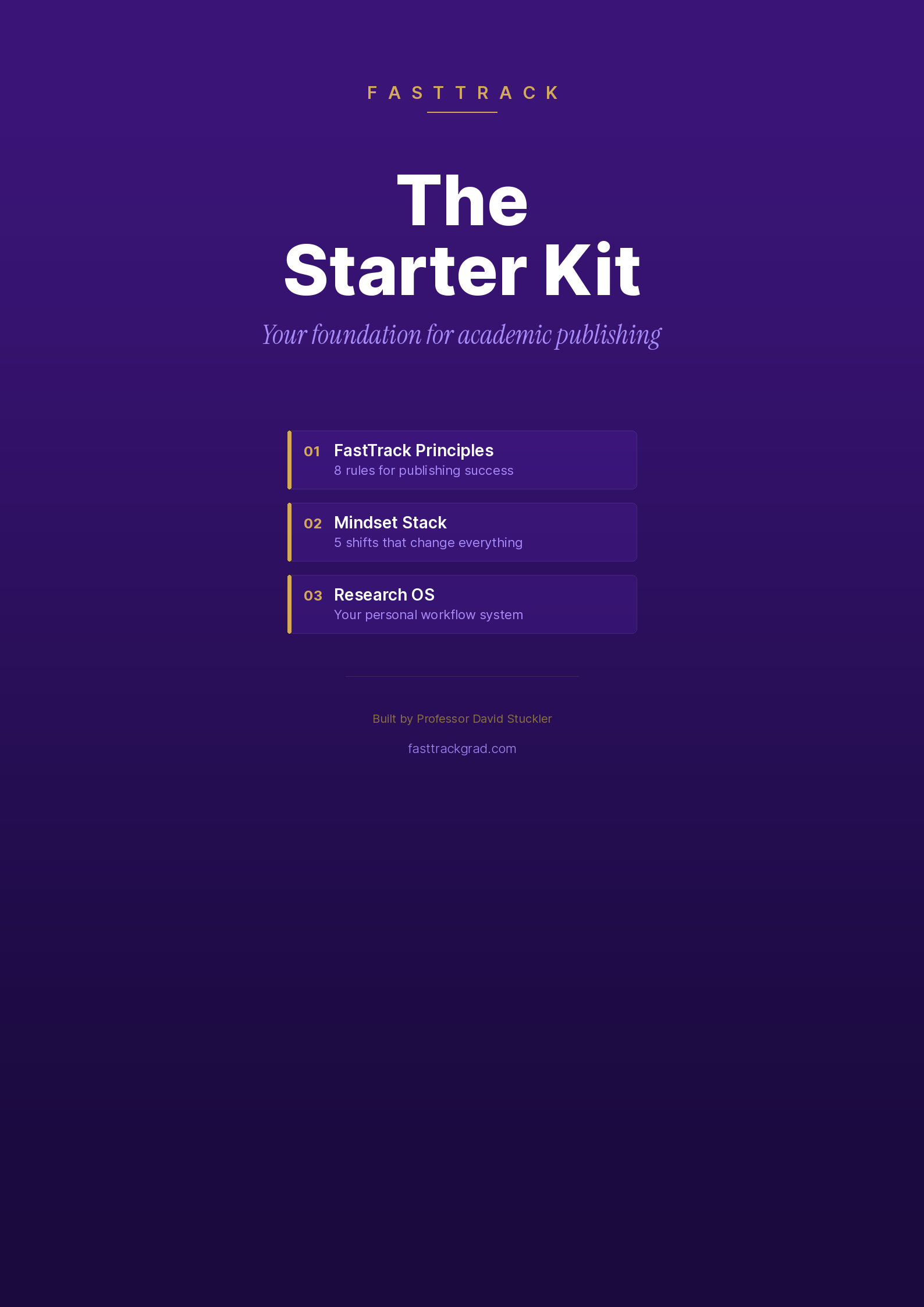 The Starter Kit cover